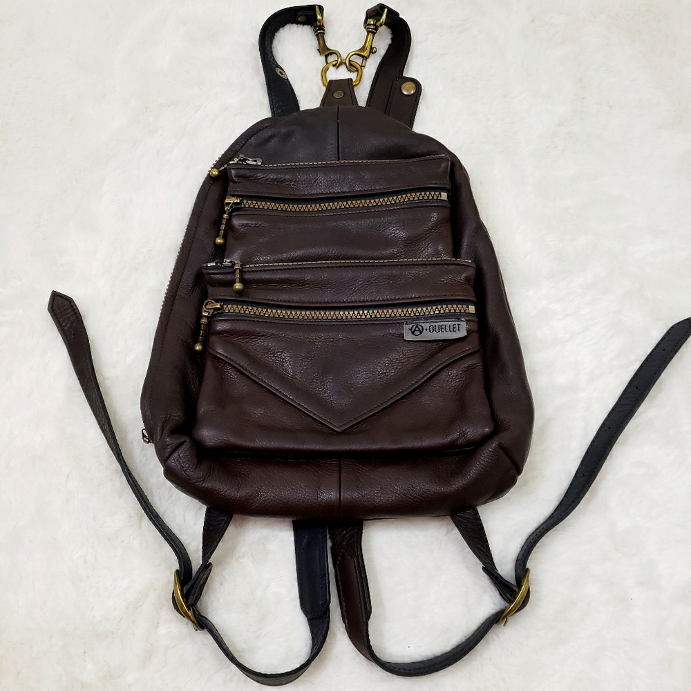 Andre Ouellet leather backpack